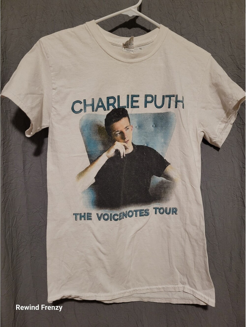 Charlie Puth Voicenotes Tour T Shirt White Gildan Small Concert Tee